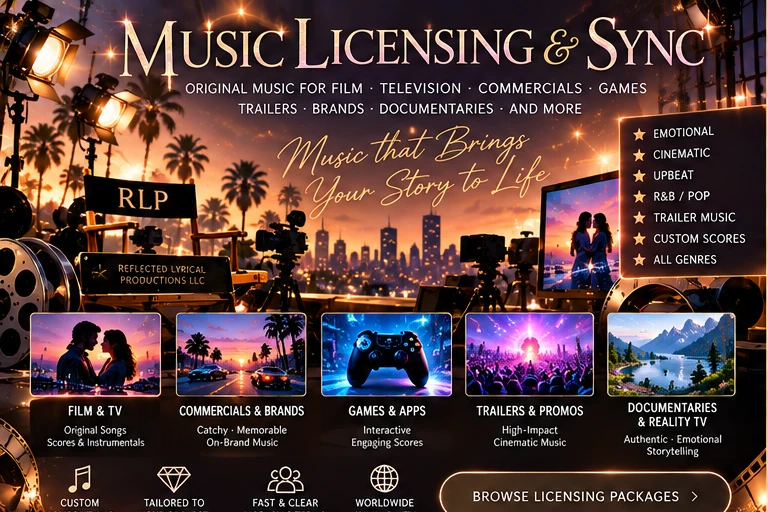 Music Licensing & Sync original illustrated artwork